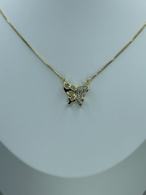 Butterfly ZC Set 14k Gold Plared